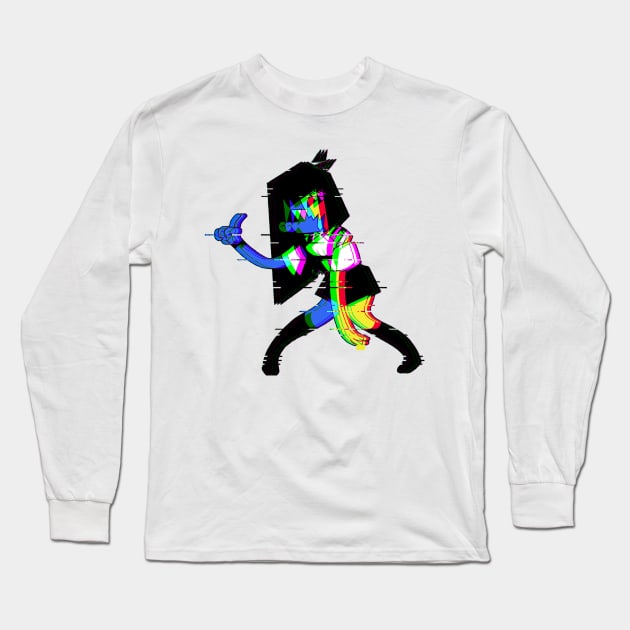 ENA Glitched Long Sleeve T-Shirt by hidexmian